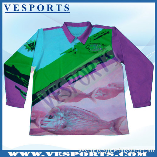 Unique Design Quick Dry Fishing Shirt with Zipper